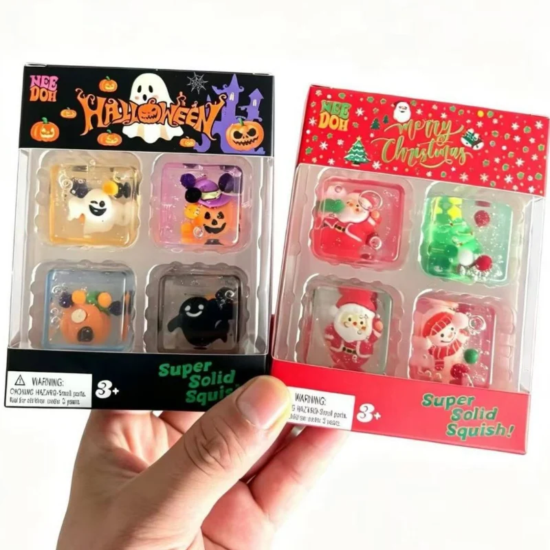 Needoh Halloween Christmas Tee - đánh giá và giá Fidget Cube Original